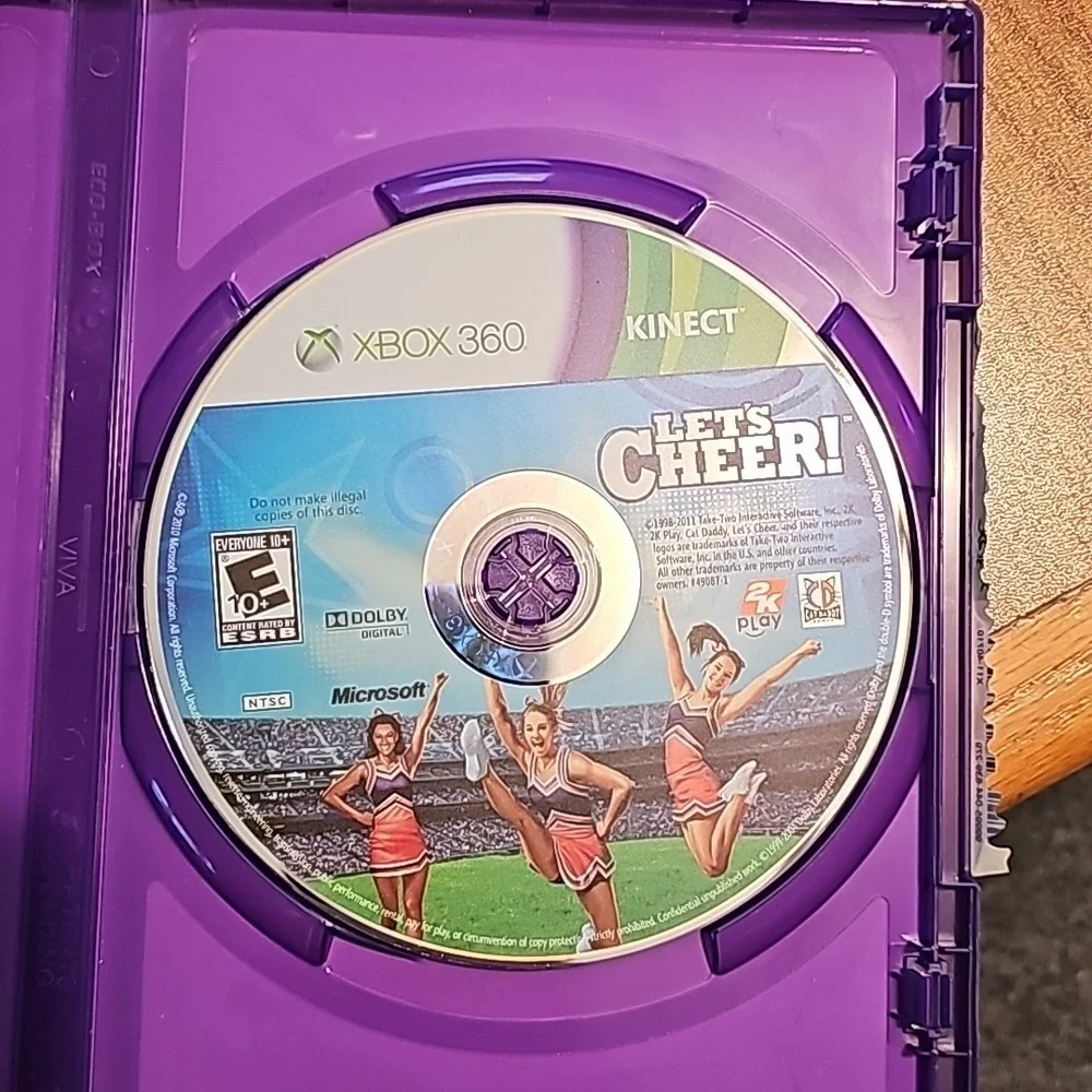 XBOX 360 Kinect Let's Cheer Used Like New